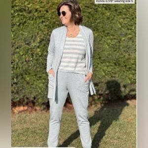 🇨🇦Miik🇨🇦 Linaya luxe fleece jogger in Granite Melange, XL